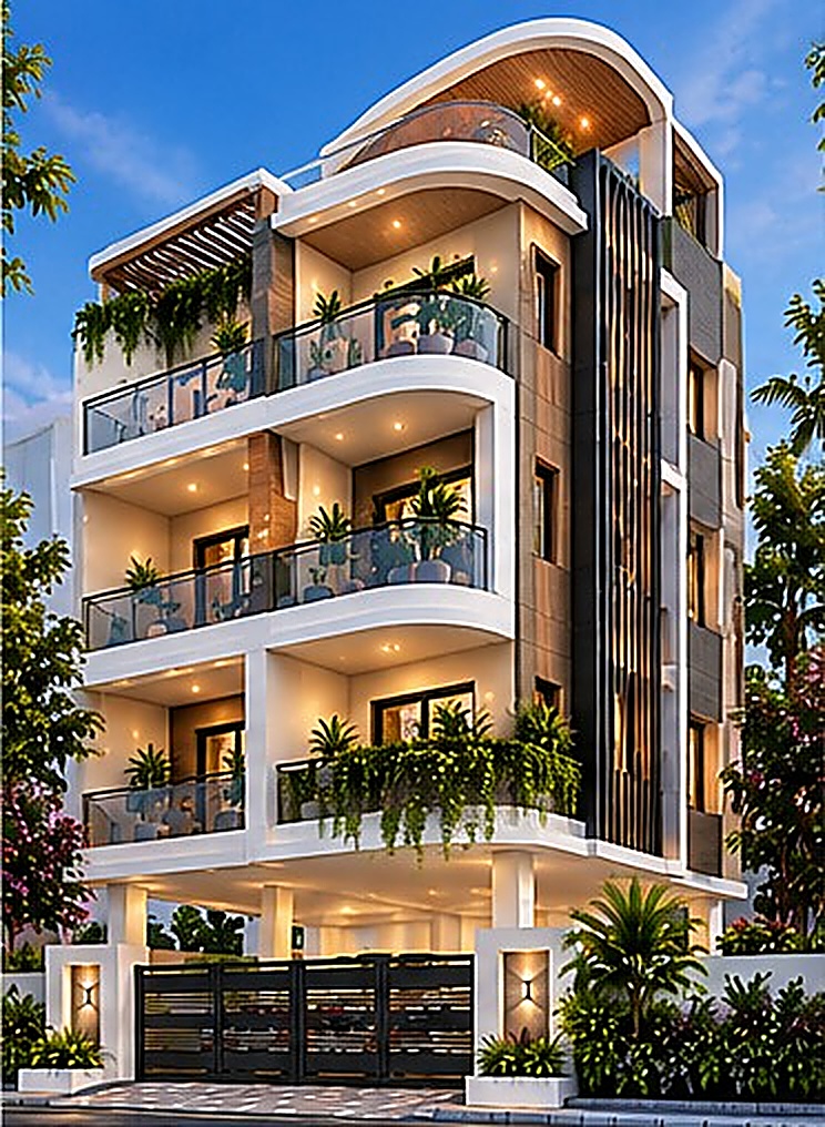 Balaji Residency concept elevation, Pallikaranai