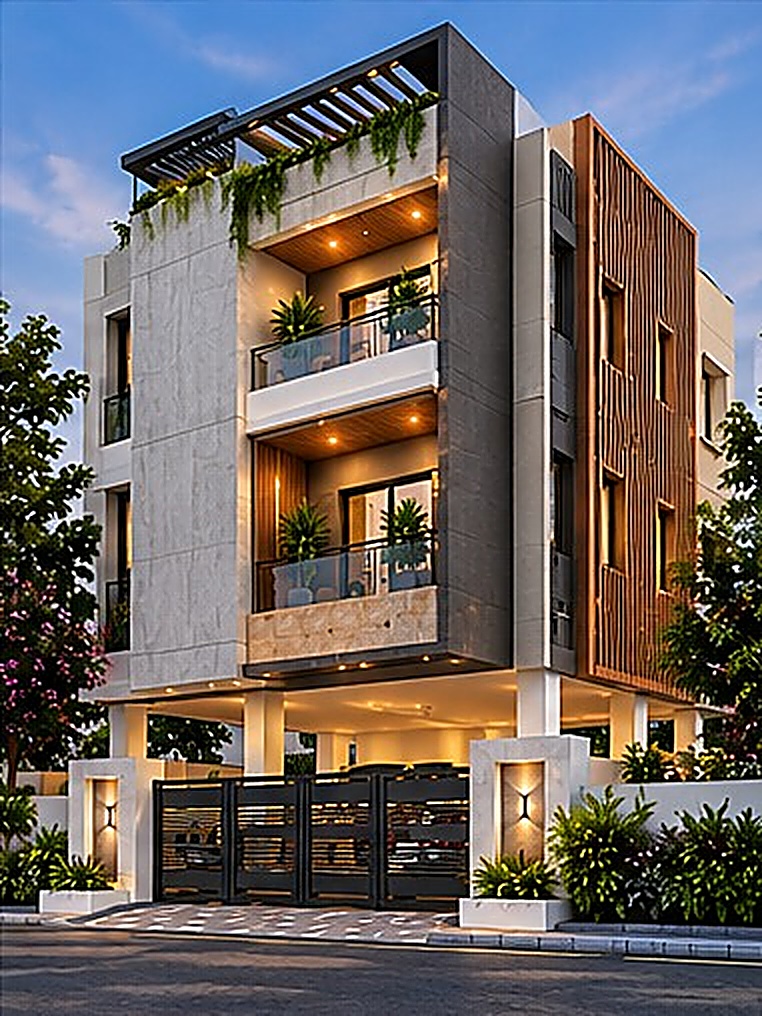 Shanti Residency concept elevation, Pallikaranai